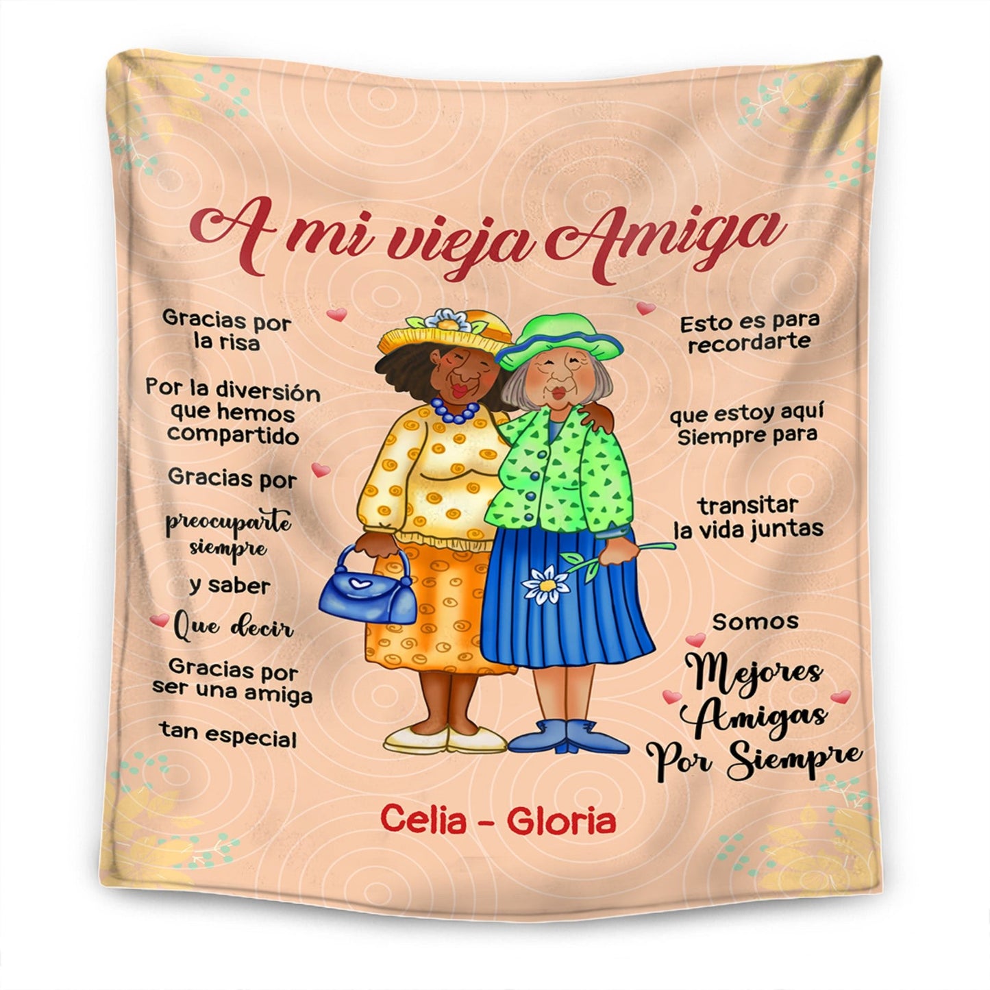 A mi vieja amiga - Manta Premium Personalizada™