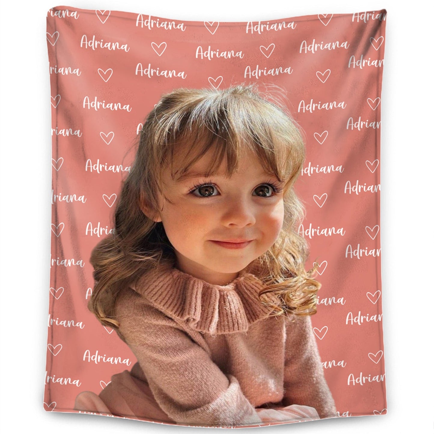 Manta Personalizada con Nombre y Foto - Regalo para la Familia - Manta Personalizada