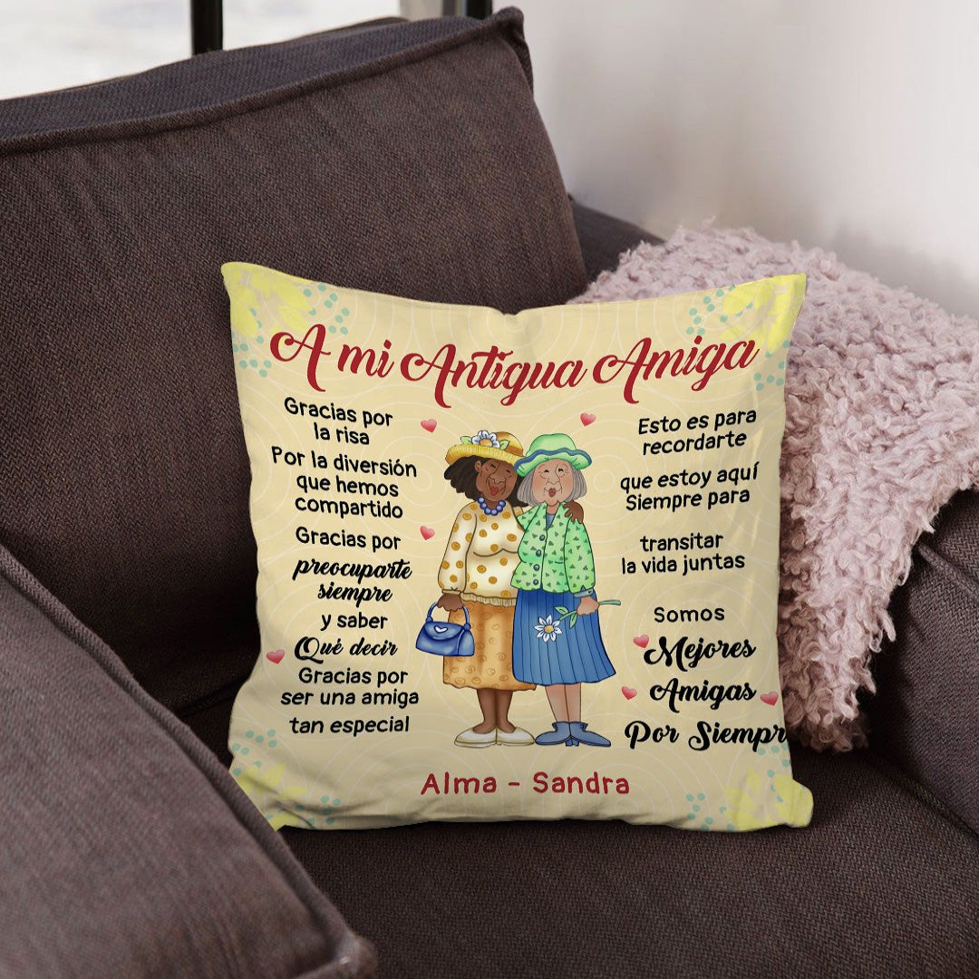 Para mi antigua amiga – Almohada Personalizada Premium™