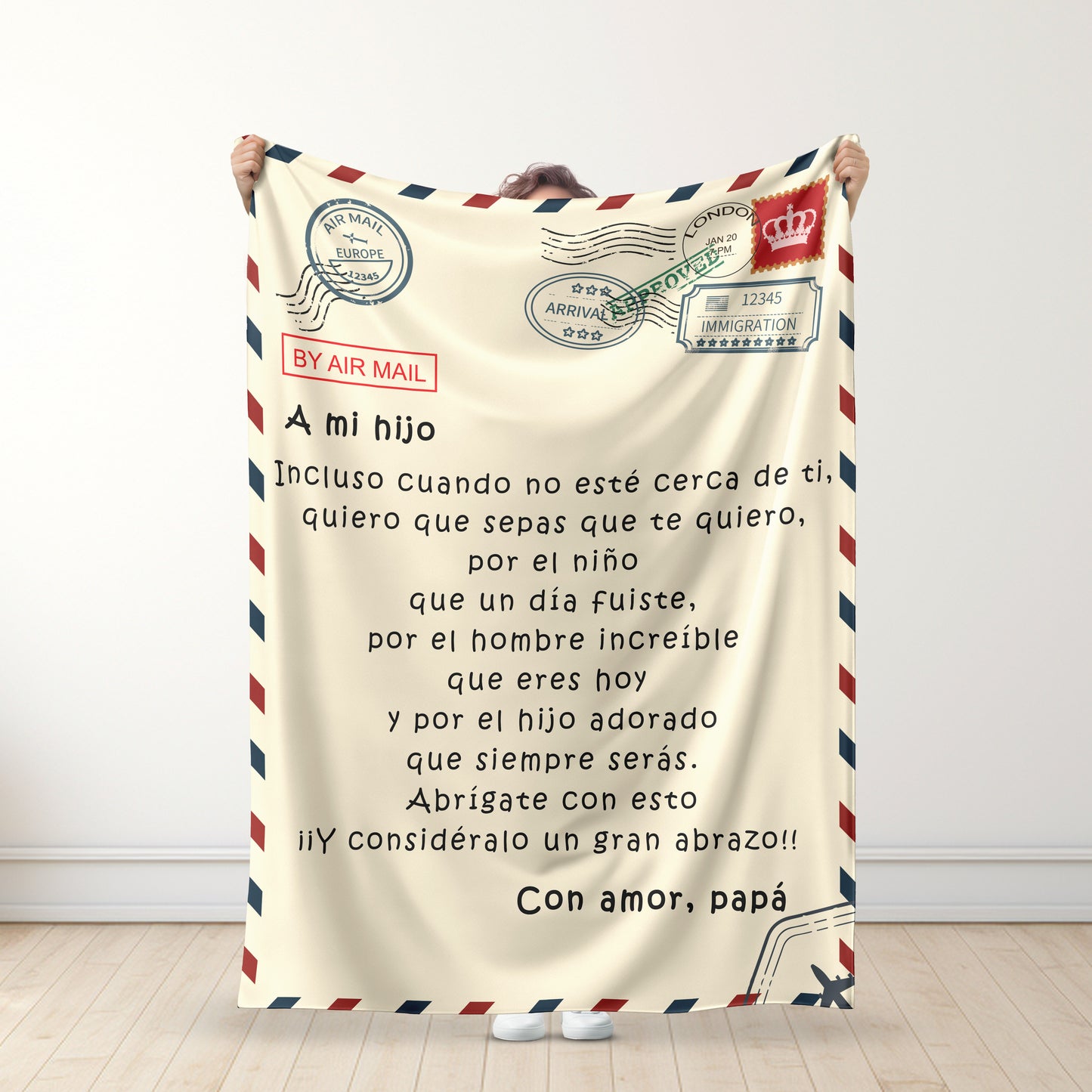 Padre – Para mi Hija / Para mi Hijo – Manta Premium™ Ver2