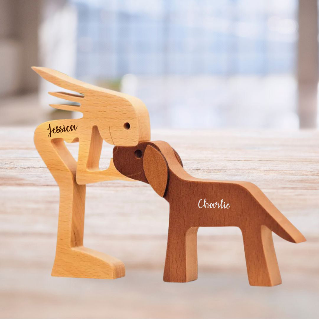 Esculturas De Madera De Mascotas Personalizadas