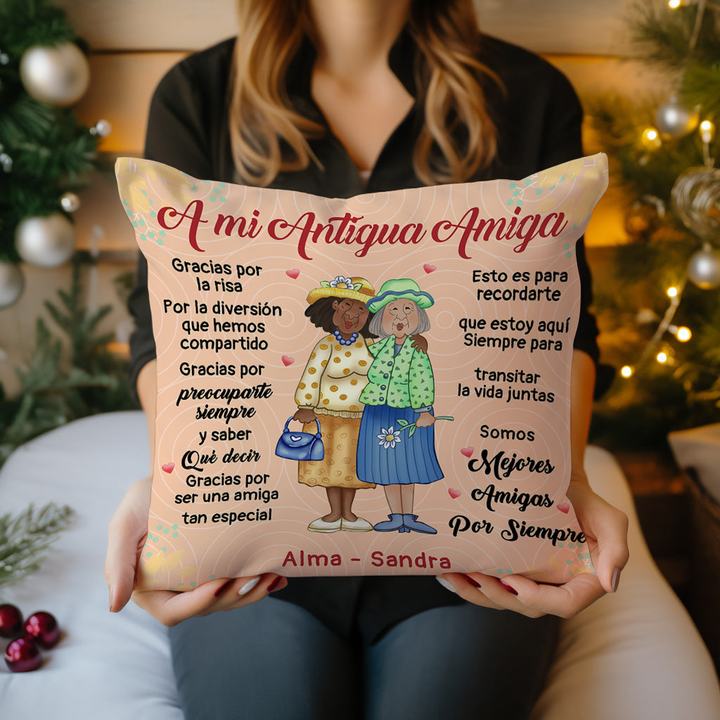 Para mi antigua amiga – Almohada Personalizada Premium™