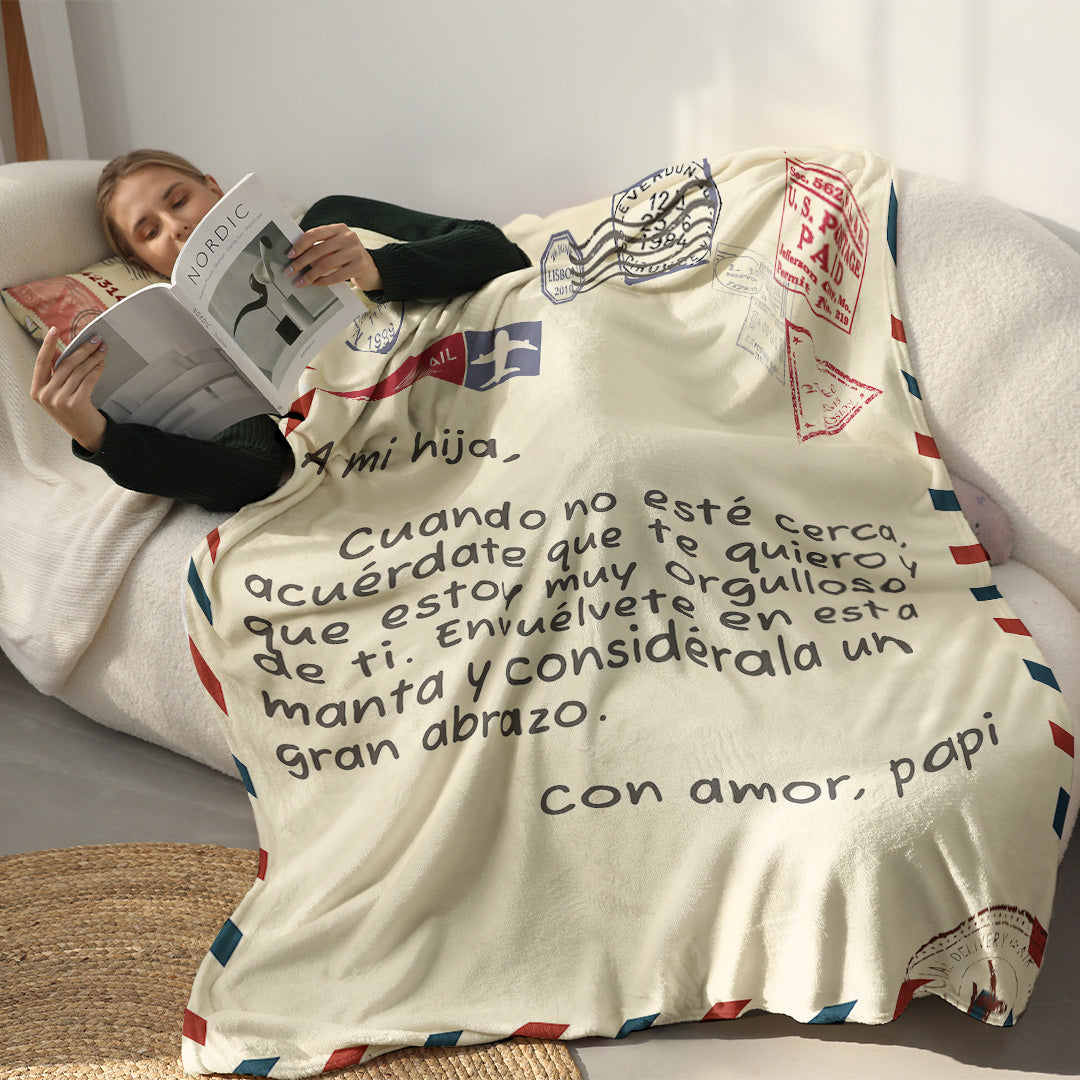 Padre – Para mi Hija / Para mi Hijo – Manta Premium™ Ver3