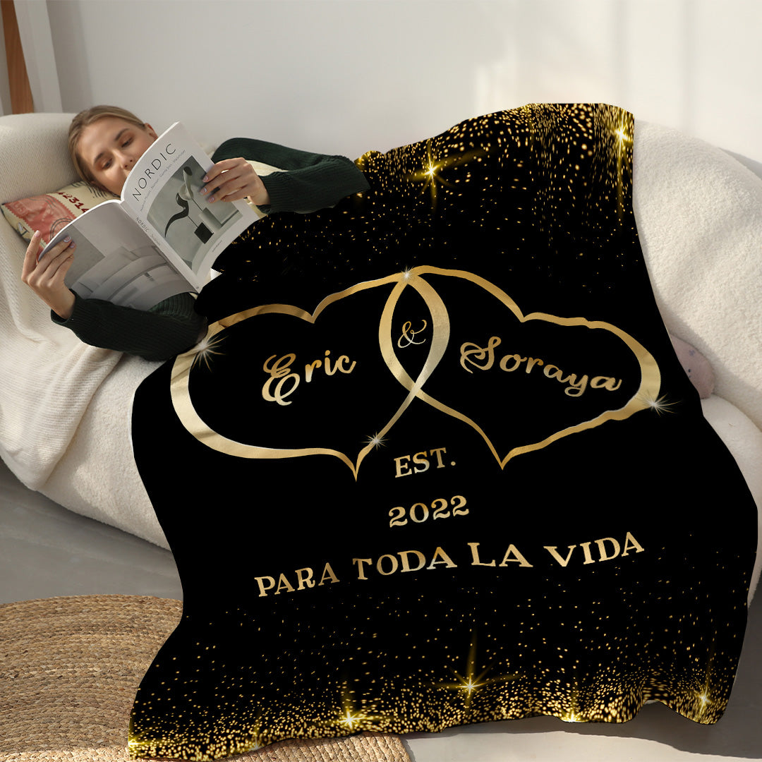 Para la persona que tiene mi corazón - Manta Premium™ Personalizada