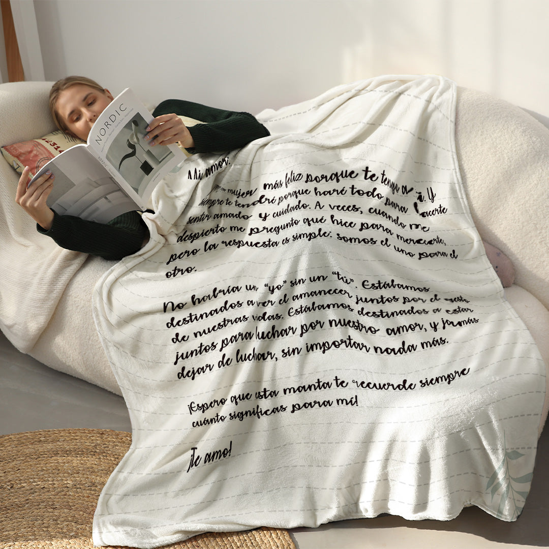 Manta Personalizada con Carta Manuscrita™