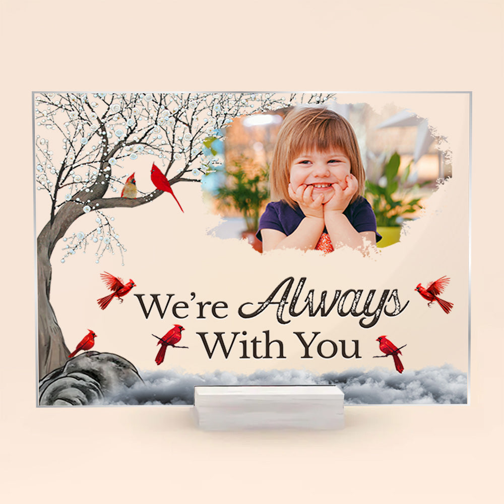 Estoy a tu lado siempre - Regalos conmemorativos para seres queridos - Placa de fotos personalizada en acrílico