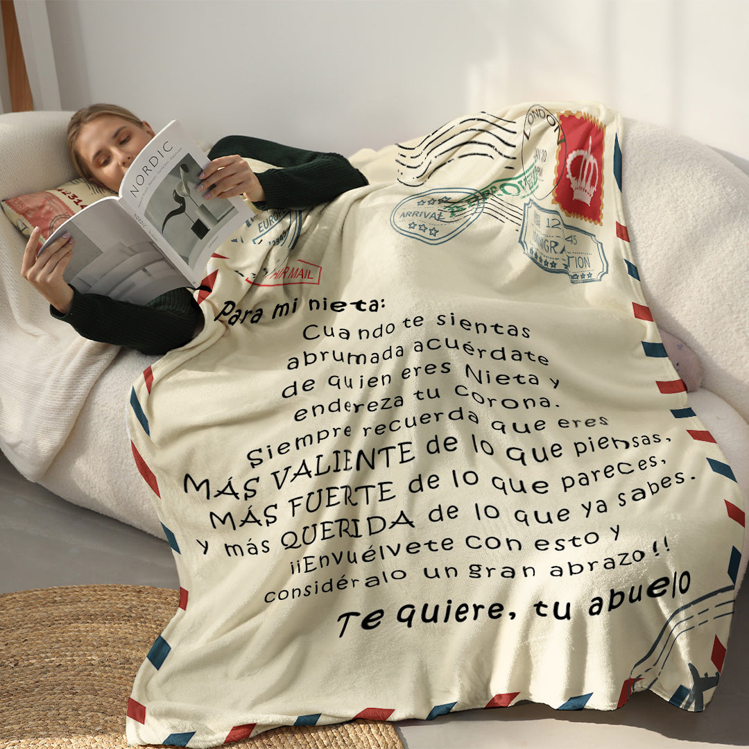 Abuelo - Para mi Nieta / Para mi Nieto – Manta Premium™