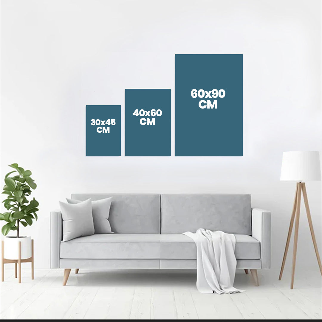 Donde Nuestros Caminos Se Encuentran - Regalo Para Parejas - Arte De Pared Personalizada