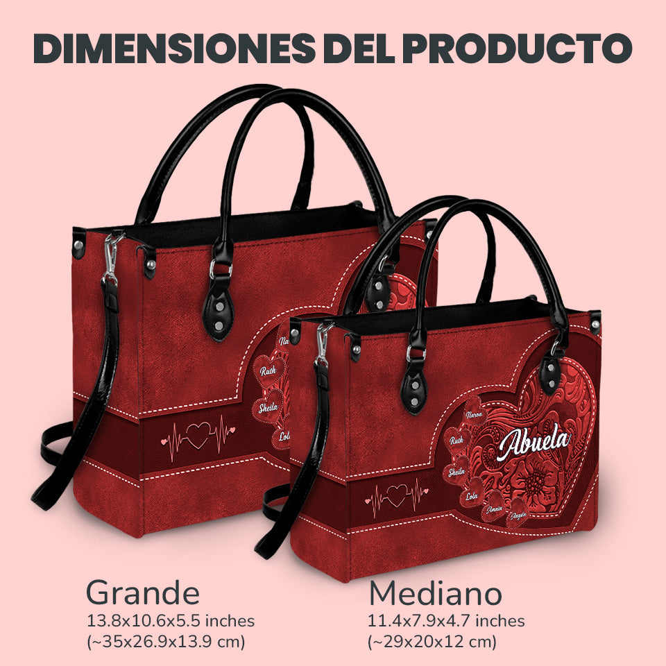 Generaciones de Amor – Bolso de Cuero Personalizado para la Abuela