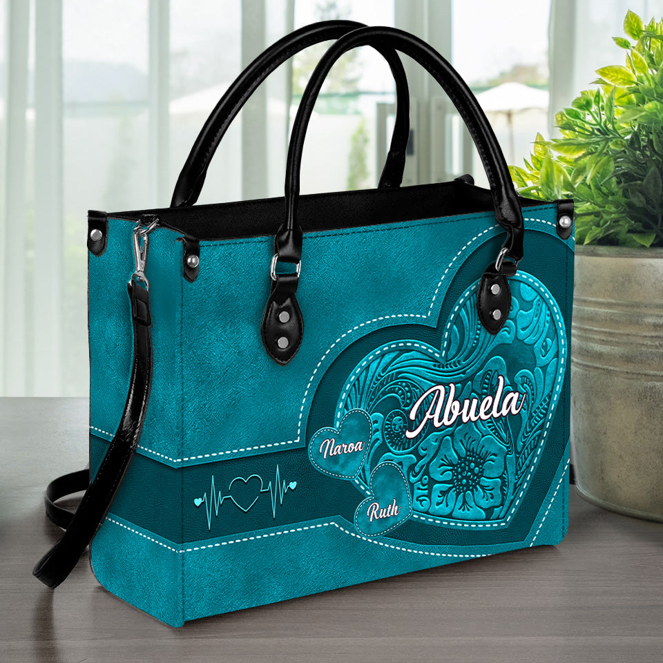 Generaciones de Amor – Bolso de Cuero Personalizado para la Abuela