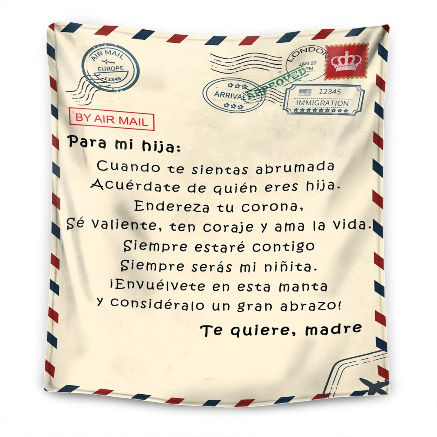 PARA MI HIJA / PARA MI HIJO - MANTA PREMIUM PERSONALIZADA™