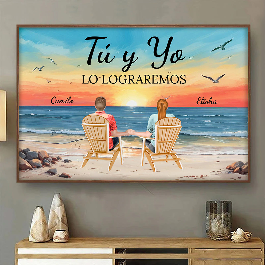 Tú y yo lo lograremos - Regalos Para Parejas - Arte De Pared Personalizada