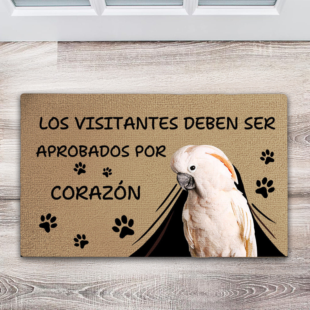 Los Visitantes Deben ser Aprobados - Regalo para dueños de mascotas - Felpudo personalizado