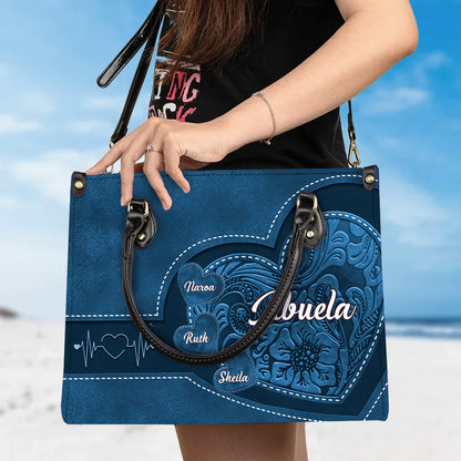 Generaciones de Amor – Bolso de Cuero Personalizado para la Abuela