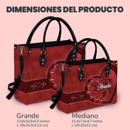 Generaciones de Amor – Bolso de Cuero Personalizado para la Abuela