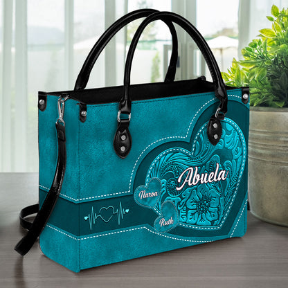 Generaciones de Amor – Bolso de Cuero Personalizado para la Abuela