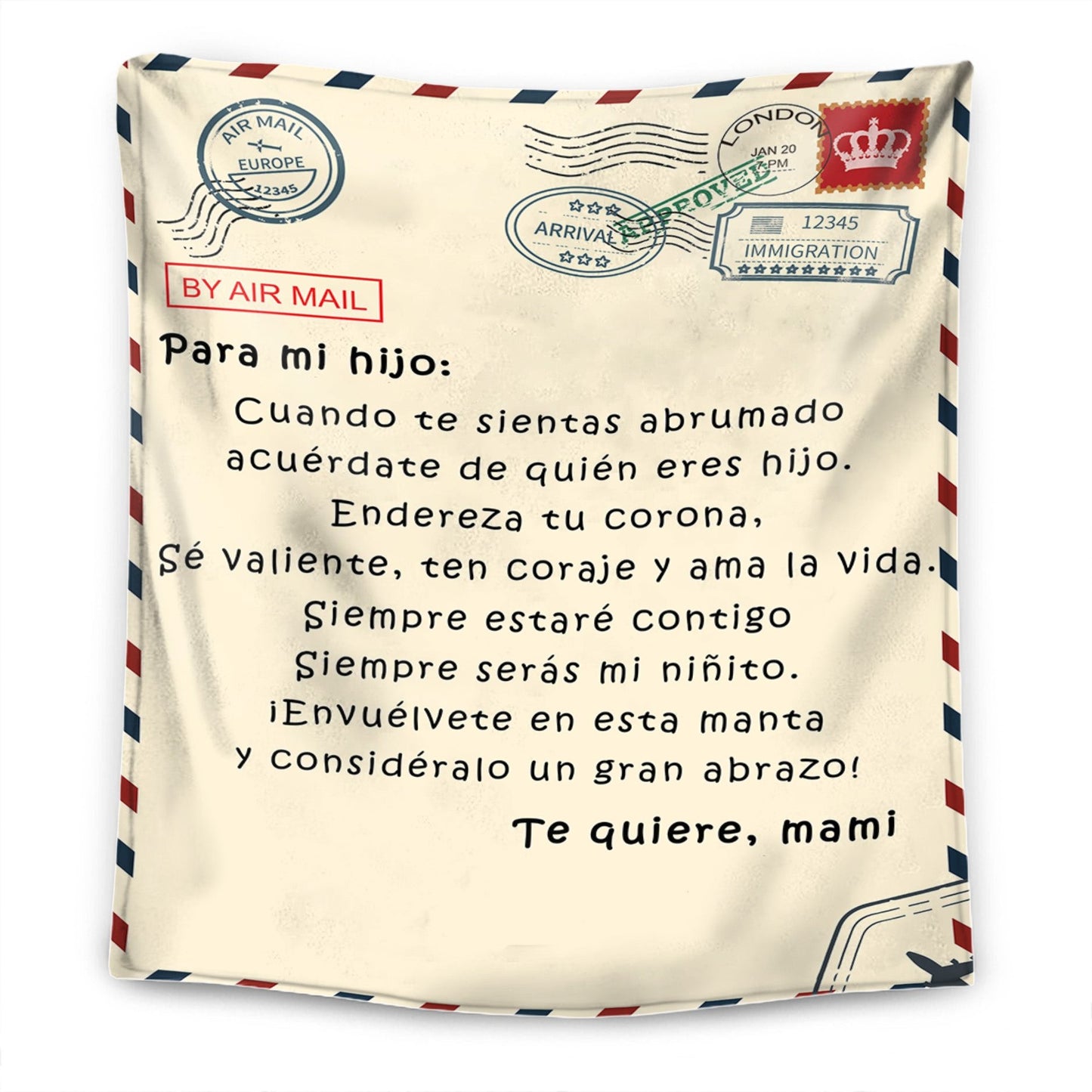 PARA MI HIJA / PARA MI HIJO -  MANTA PREMIUM PERSONALIZADA™