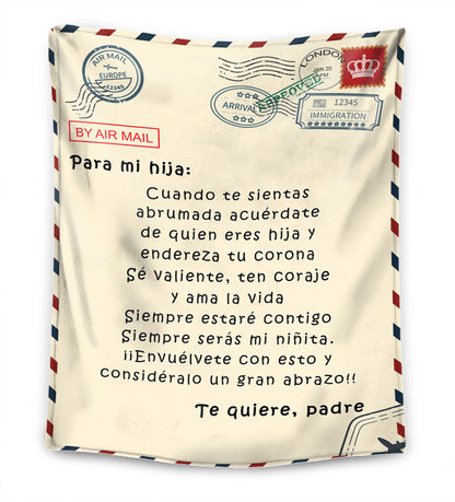 Padre – Para mi Hija / Para mi Hijo –Manta Premium™