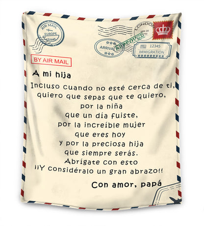 Padre – Para mi Hija / Para mi Hijo – Manta Premium™ Ver2