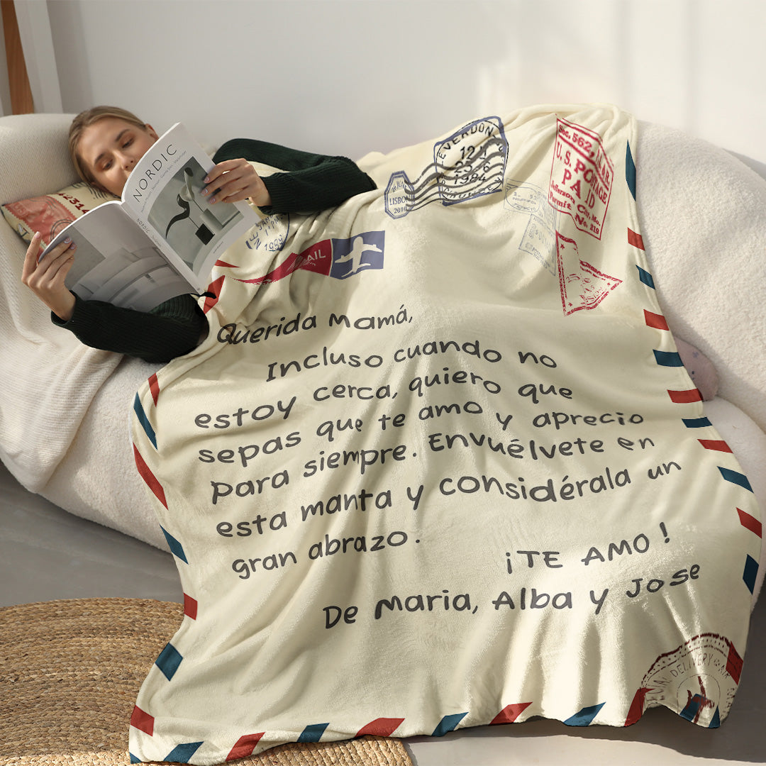 Para mi Mamá/Papá - Manta Premium Personalizada