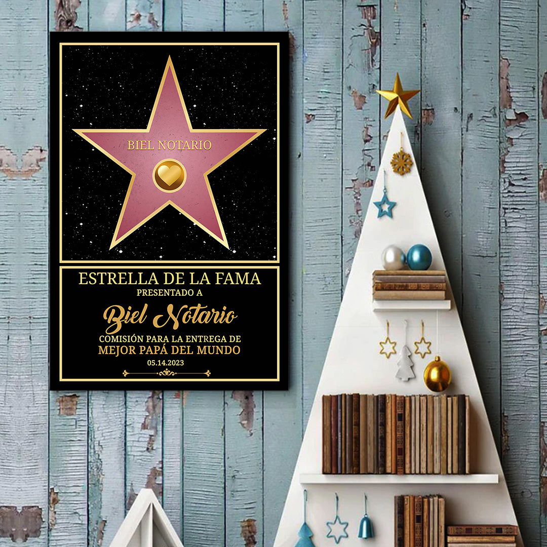 Premio Personalizado Estrella de la Fama para Arte De Pared™